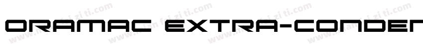 Oramac Extra-Condensed Extra-Conden字体转换